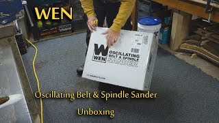 WEN Oscillating Belt amp Spindle Sander Model 6523  UNBOXING [upl. by Alemaj305]