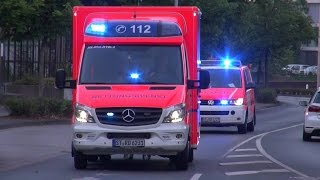 RTW JohanniterUnfallHilfe  NEF1 Feuerwehr Rheine [upl. by Rocray]