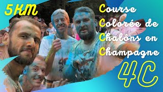 4C Course Colorée de Chalôns en Champagne 2021 ⛰LUMITRAIL ⛰ [upl. by Verdi]