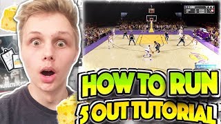 HOW TO RUN 5 OUT OFFENSE IN NBA 2K19 BEST CHEESE OFFENSE NBA 2K19 [upl. by Batty623]