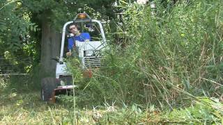 Ventrac destroys giant weeds  Extended [upl. by Aninnaig]