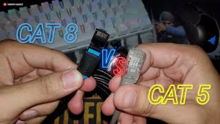 RJ45 CAT 5 VERSUS CAT 8 40Gbps ETHERNET CABLE SPEED [upl. by Nedaj]