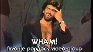 Wham wins Favorite PopRock Video Group AMA 1986 [upl. by Bullock794]