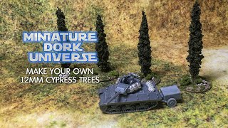 How to Make Cypress Trees Small scale modelling basing and dioramas for war gaming or display [upl. by Ayekat]