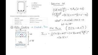 7  Moment Curvature Example  After Cracking [upl. by Snebur]