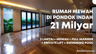 SOLDTERJUAL  RUMAH MEWAH DI PONDOK INDAH DALAM KOMPLEK 21 MILYAR [upl. by Mayram]