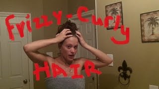 HOW TO TAME FRIZZY CURLYWAVY HAIR [upl. by Johnsson]