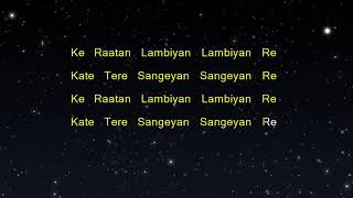 Raataan Lambiyan  Shershaah Karaoke Version [upl. by Beaumont]