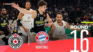 Partizan tops Bayern at home  Round 16 Highlights  Turkish Airlines EuroLeague [upl. by Notseh]