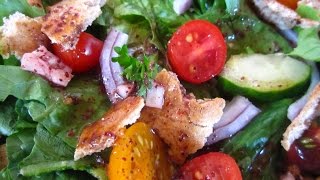 quotArab Fattoush Salad Recipequot quotVegetarian Recipesquot ASMR [upl. by Harifaz]