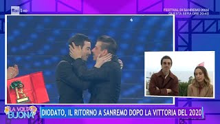 Diodato il ritorno a Sanremo dopo la vittoria del 2020  La Volta Buona 06022024 [upl. by Pascal871]