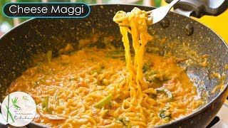 Cheese Maggi Recipe  Street Style Cheesy Masala Maggi  The Terrace Kitchen [upl. by Jelks566]