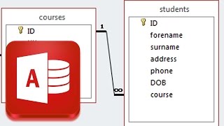 Creating a one to many relationship in a Access College Database [upl. by Martinic584]