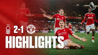 HIGHLIGHTS  NOTTINGHAM FOREST 21 MANCHESTER UNITED  PREMIER LEAGUE [upl. by Sari]