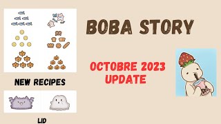 New recipes and Lid codes in Boba Story game October 2023 update [upl. by Solraced]