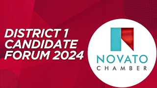 2024 Novato City District 1 Candidate Forum [upl. by Nek151]