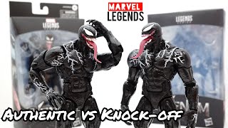 Bootleg  KO Marvel Legends Movie Venom Review and Comparison [upl. by Johnathan]