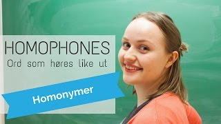 Ord som høres like ut  Homophones [upl. by Cassaundra]