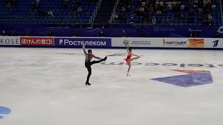 MishinaGalliamov Short Program  Rostelecom Cup 2021 fancam [upl. by Ambrosius]