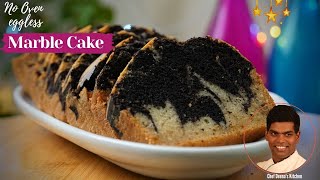 Eggless Marble Cake Recipe in Tamil  How to Make Marble Cake  CDK 374  Chef Deenas Kitchen [upl. by Sena248]