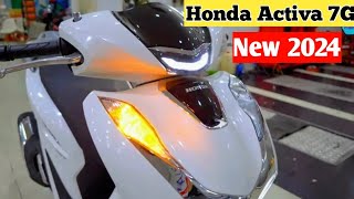 2024🔥Honda activa 7G launch date in India  features price update  new honda activa 7g [upl. by Tezzil]