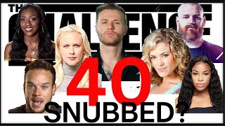 SNUBBED MTV THE CHALLENGE 40 ERAS Snubbed Cast [upl. by Winnifred]