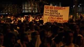 Gritos de Guerra do Protesto Manifestações em SP  17062013  vemprarua [upl. by Ayahsal]