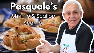 Shrimp and Scallop Scampi by Pasquale Sciarappa [upl. by Ynffit]