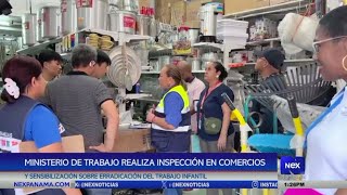 Ministerio de trabajo realiza inspección en comercios para erradicar el trabajo infantil [upl. by Demp]