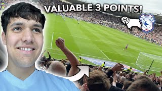 A VALUABLE 3 POINTS  DERBY COUNTY 10 CARDIFF CITY vlog [upl. by Stafford]