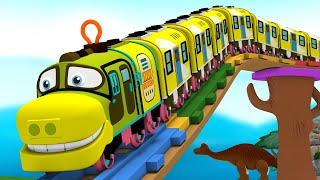 Lego Train Chuggi  Toy Factory Toy Train cartoon for toddler [upl. by Roinuj]