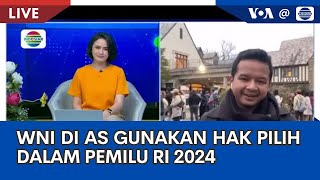 Laporan VOA untuk Indosiar WNI di AS Gunakan Hak Pilih dalam Pemilu RI 2024 [upl. by Miltie]