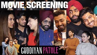 Guddiyan Patole Movie Screening  Sonam Bajwa  Gurnam Bhullar  Ammy Virk  DAAH Films [upl. by Relyt453]