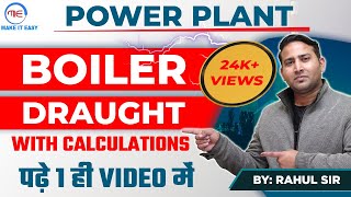 Power Plant Engineering  Boiler Draught and Calculations   SSC JE And all Other Exams [upl. by Race631]