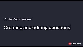 Getting Started with Interview Part 4 Creating and editing questions [upl. by Alyehs148]