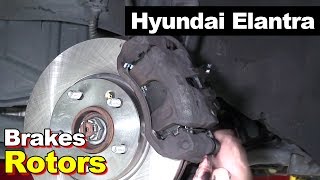 2010 Hyundai Elantra Touring Hatchback Front Brake Pads And Rotors [upl. by Larine]