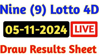 05112024 Nine Lotto Results  4d Result Today  9 Lotto 4d Results  Today 4d Result Live [upl. by Robson]