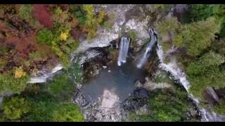 4K Aerial Huggs and Eugenia Falls  Flesherton ON [upl. by Wagstaff]