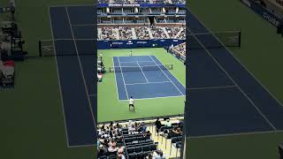 Novak Djokovic and Juan Martin del Potro practice at the 2024 US Open tennis GOAT usopen [upl. by Navets806]