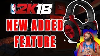 NBA 2K18 NEW ADDED FEATURE  JBL HEADPHONES CAN BE USED IN GAME [upl. by Jegar851]