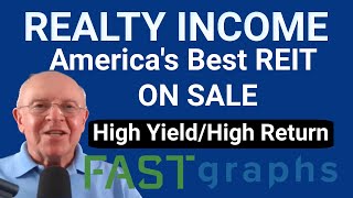 Realty Income America’s Best REIT On Sale For HighYield And High Return  FAST Graphs [upl. by Nnaear]