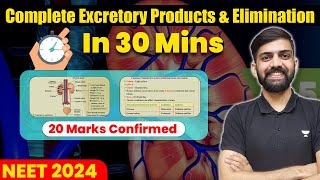 🔥 Excretory Products amp Elimination One shot  30 minutes Series 20 marks guaranteed  NEET  Anmol [upl. by Henry]