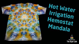 Tie Dye Pattern Hot Water Irrigation Hemostat Mandala [upl. by Egan388]