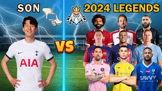 Heung Min Son 🆚 2024 New Legends Ronaldo Messi Neymar Mbappe Haaland Benzema Salah Vini💪⚽🔥 [upl. by Euqinaj]