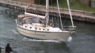 O’Day 39 TriCabin quotOspreyquot Sailboat Boat [upl. by Aidualc171]