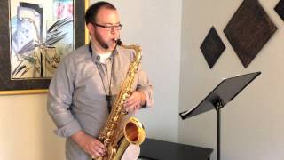 20132014 TMEA AllState Jazz Etude 3 funk tenor saxophone [upl. by Dunseath]