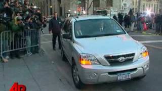 Raw Video Madoff Arrives Ahead of Expected Plea [upl. by Yelekreb]