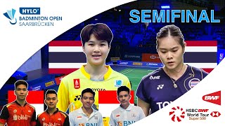 Semifinal HYLO OPEN 2021 Badminton Germany  Court 2 [upl. by Dnalhsa667]