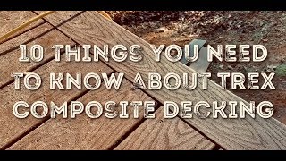 How to install Trex composite decking [upl. by Burleigh]