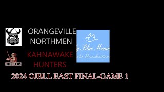 2024 OJBLL East Final Game 1 Orangeville Northmen vs Kahnawake Hunters [upl. by Lael793]